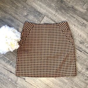 LOFT Dot Jacquard Shift Skirt